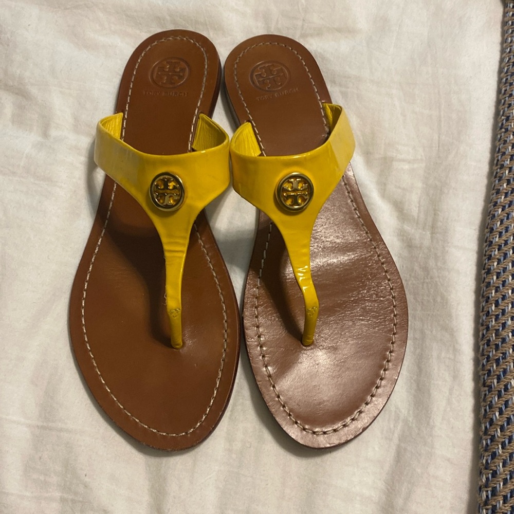 Tory Burch yellow sandals